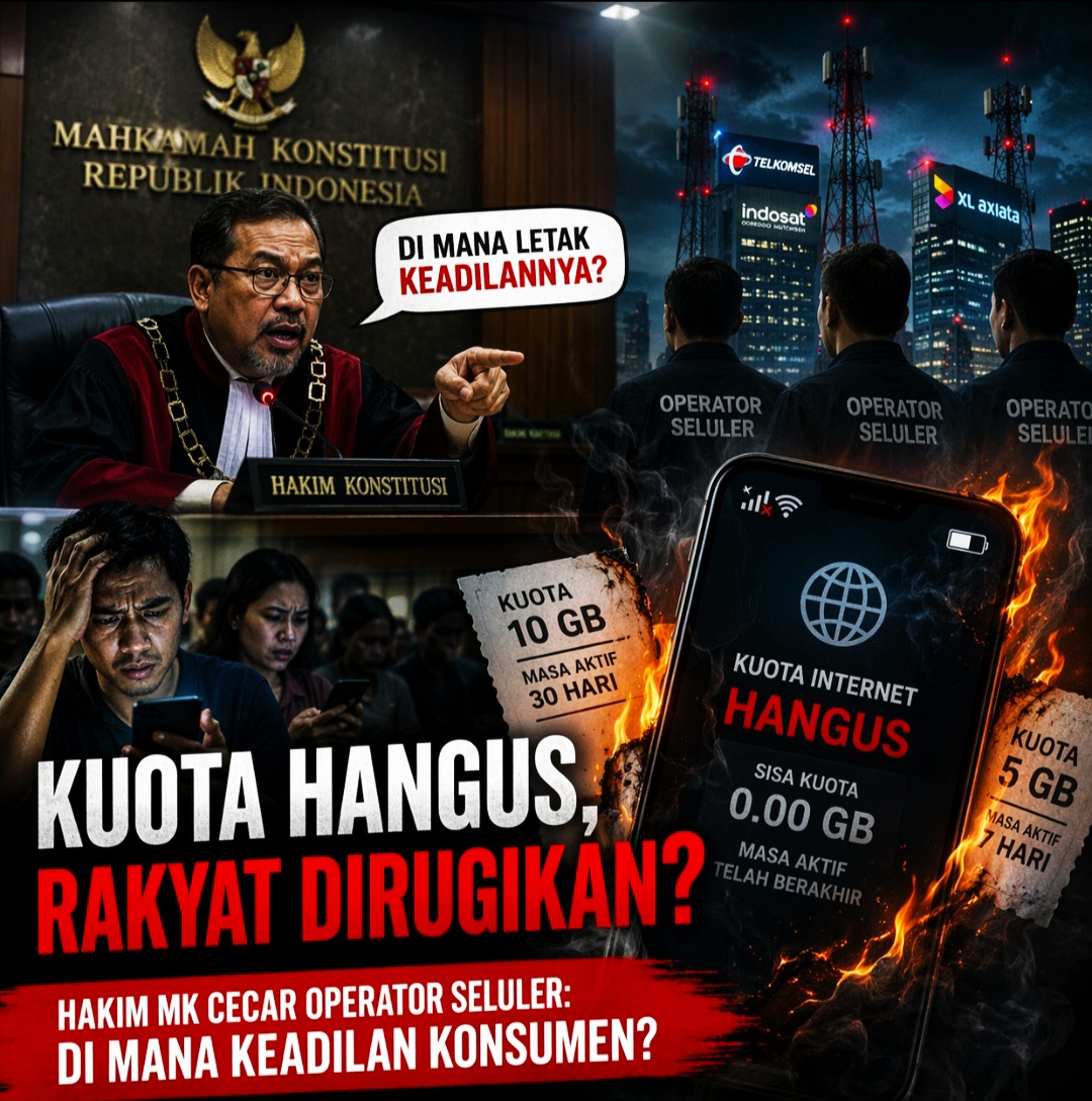 Gugatan Kuota Internet Hangus di MK: Hakim Tegaskan Operator Seluler Jangan Hanya Cari Untung!