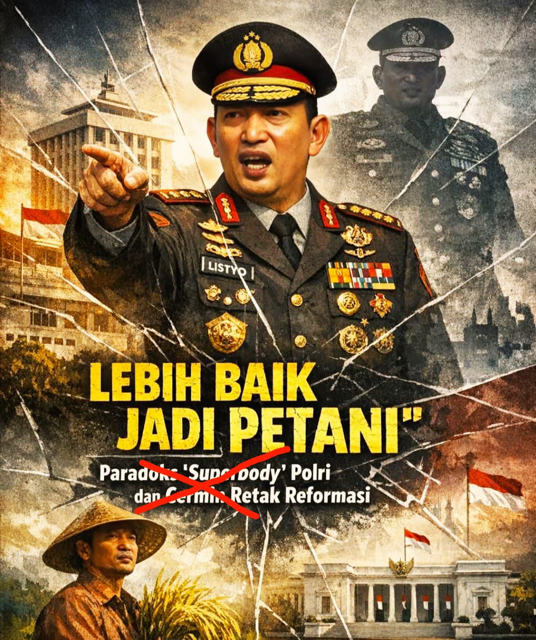 Lebih Baik Jadi Petani daripada Menteri Kepolisian: Sikap Tegas Kapolri Jaga Marwah Polri Tetap di Bawah Presiden.