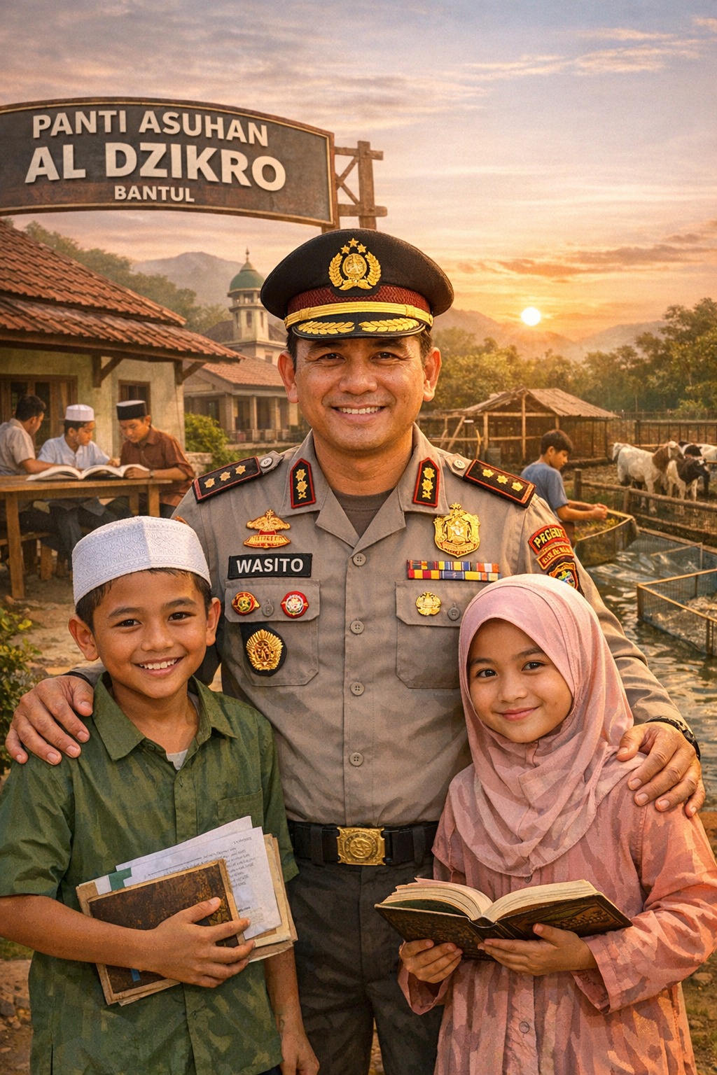 Dari Anak Yatim Jadi Polisi, AKP Wasito Bangun Panti Gratis untuk 60 Anak di Bantul