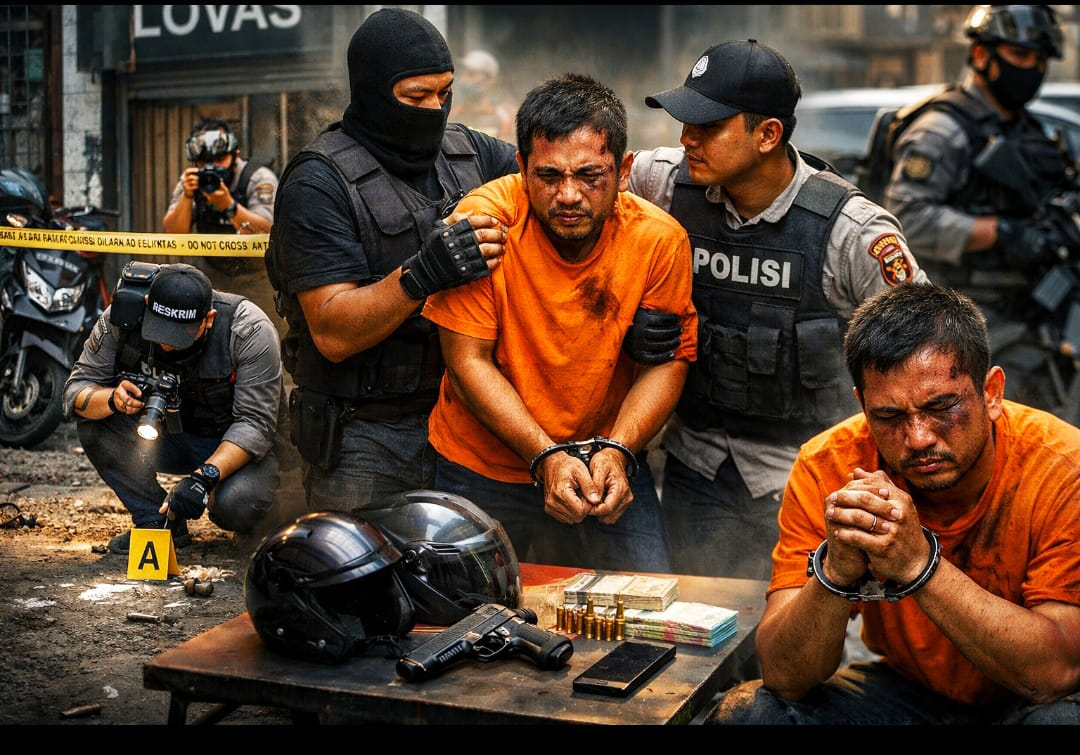AKHIR PELARIAN “DAR-DER-DOR”! Jejak Berdarah Rampok Jakarta Barat Berhenti di Tangan Polisi