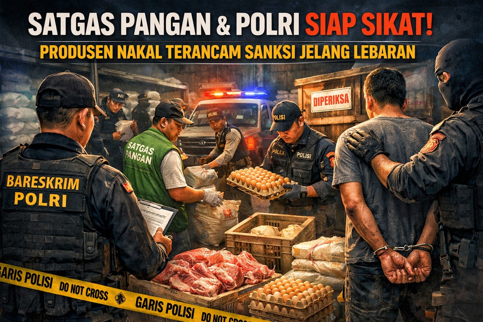Jelang Lebaran, Satgas Pangan Turun! Bareskrim Polri Siap Tindak Produsen Nakal