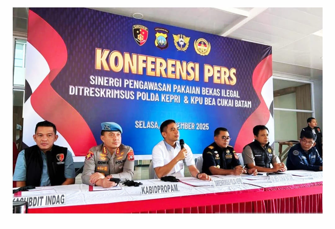 Bea Cukai & Polda Kepri Grebek Sindikat Besar Penyelundupan Barang Bekas Impor dari Singapura! Lima Pelaku Dibekuk, Modus Joki Terungkap