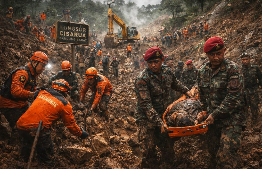 Kronologi Lengkap Longsor Cisarua: Puluhan Marinir Jadi Korban, 4 Gugur dan 19 Prajurit Masih Dicari