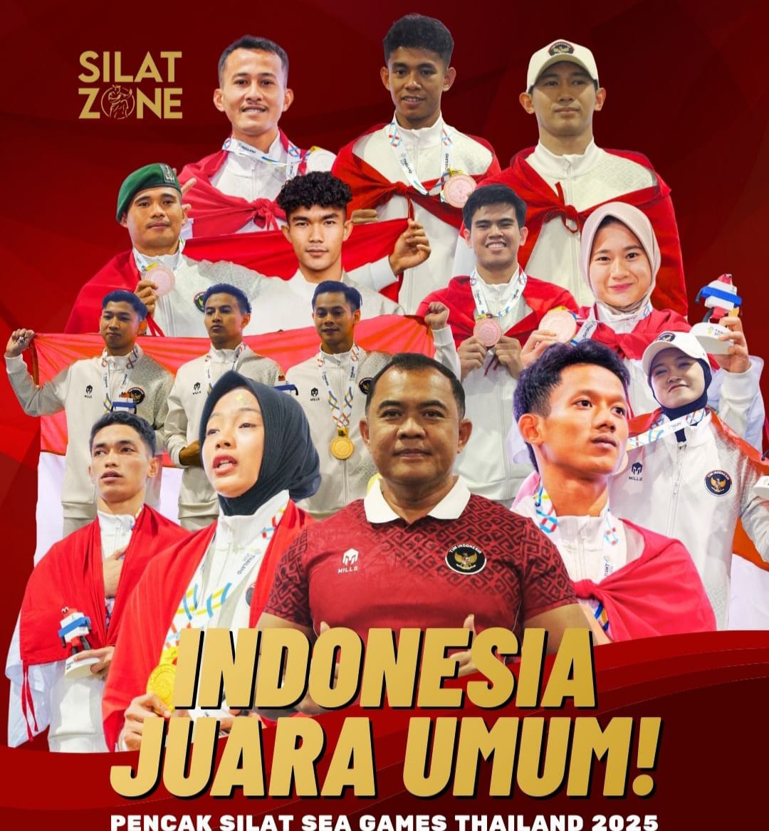 Tercapai ! Cabor Pencak Silat Target, Juara Umum Pada Gelaran SEA Games Thailand 2025 dengan 4 Emas, 1 Perak & 7 Perunggu.