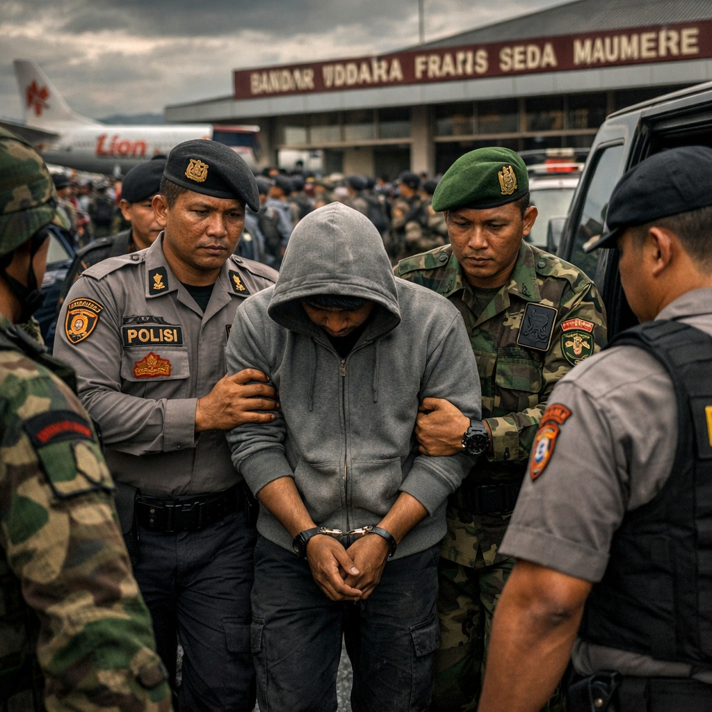 TNI Serahkan Prajurit Tersangka Pencabulan ke Polisi di Maumere