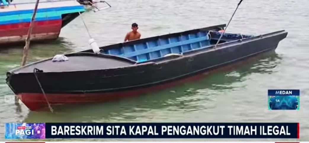 Operasi Senyap Terendus! Kapal Pembawa Timah Ilegal dari Bangka Diamankan Dittipidter,Bareskrim