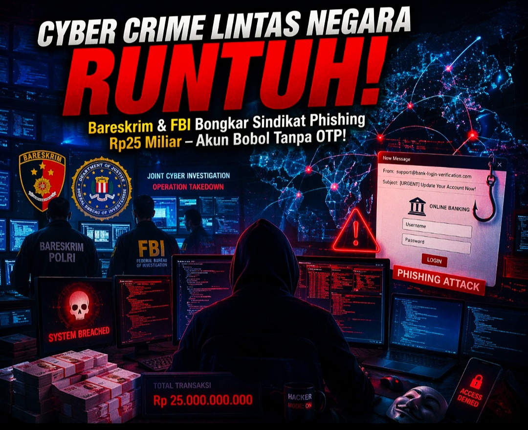 Sukses Besar Dittipidsiber Bareskrim: Sita Aset Rp4,5 Miliar Milik Sindikat Cyber Crime Lintas Negara.