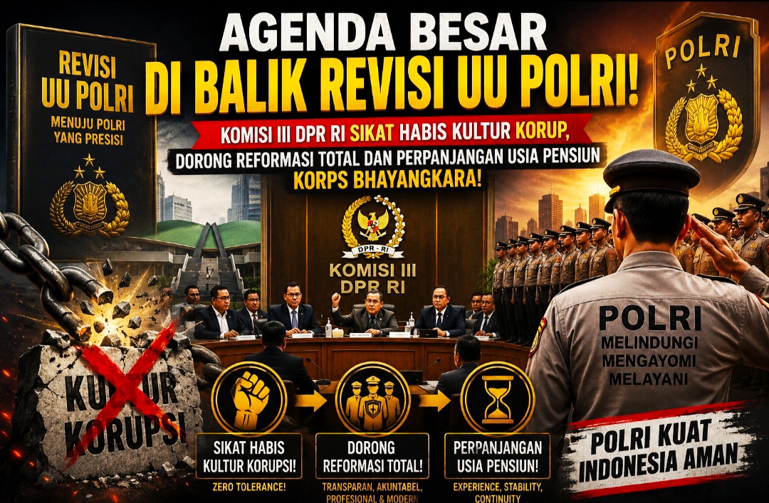 Komisi III DPR RI Sikat Habis Kultur Korup, Dorong Reformasi Total dan Perpanjangan Usia Pensiun Korps Bhayangkara!